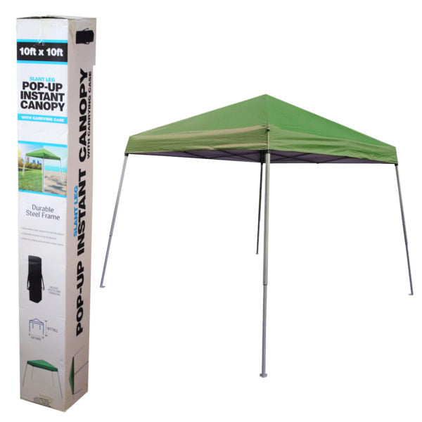 Forest Green Slant Foldable Gazebo Tent