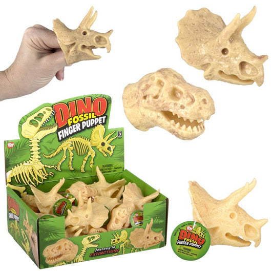 Buy 2" Stretchy Dino Fossil Finger Puppet in Bulk
