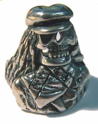 Wholesale CIVAL WAR SOLDIER SKELETON BIKER RING (Sold by the piece) *- CLOSEOUT $ 3.75 EACH