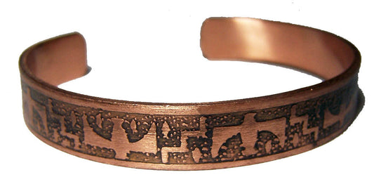 Wholesale PURE COPPER 22 gram NATIVE STYLE #T CUFF BRACELET ( sold by the piece )