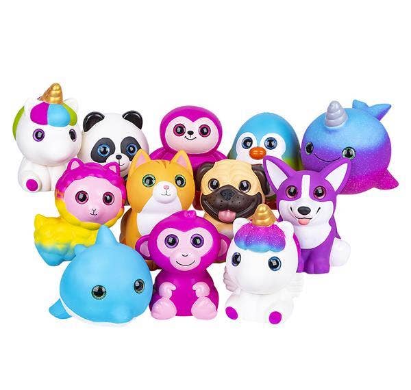 Buy JUMBO SPARKLE EYE SQUISH MIX 8"-10.5" 12PCS/CS in Bulk