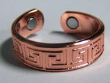 Wholesale PURE HEAVY COPPER STYLE # AZTEC MAGNETIC RING ( sold by the piece )