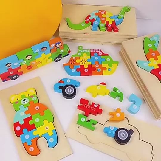 Video Of Wooden Puzzle Toddler Toy 