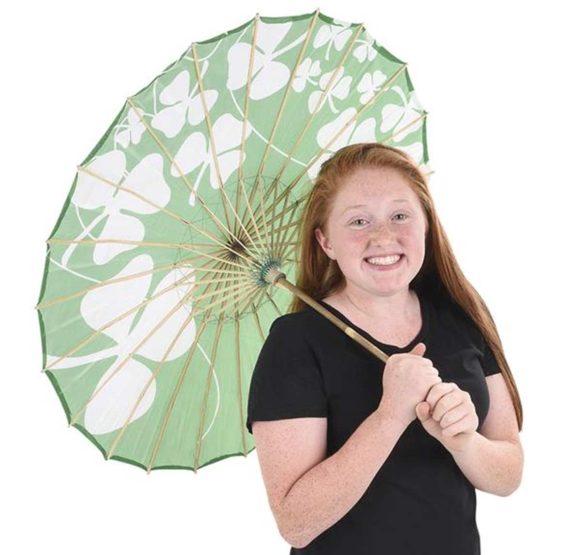 Buy ST. PATRICK'S DAY PARASOL 21.5" in Bulk