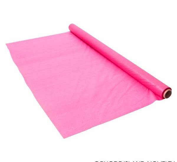 Buy HOT PINK TABLE COVER ROLL 1MM 100’X40" in Bulk