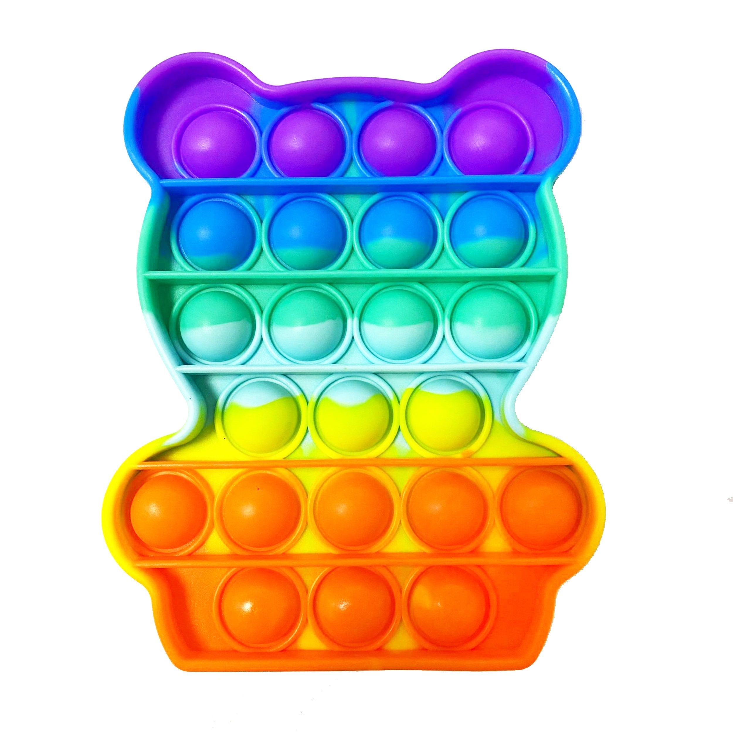 Rainbow Bear Pop it Fidget Toys