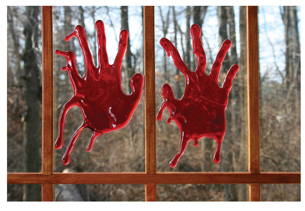 Wholesale REALISTIC 3D GEL BLOODY HAND PRINTS ( sold by the piece or dozen pair )