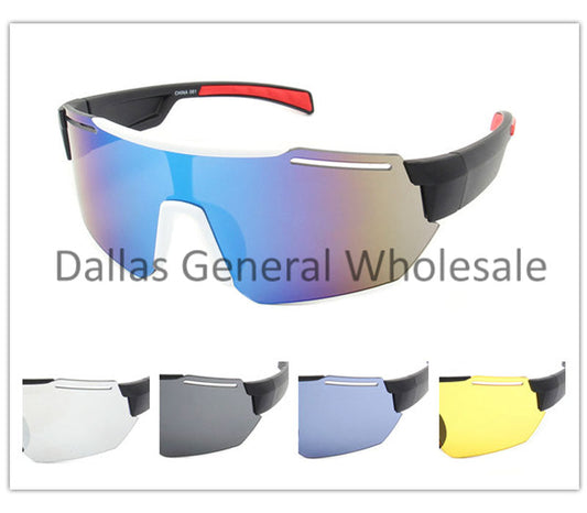 Bulk Buy Men Oversize Sports Sunglasses Wholesale