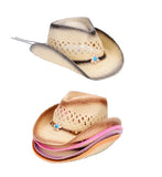 Little Girls Cowboy Straw Hats Wholesale