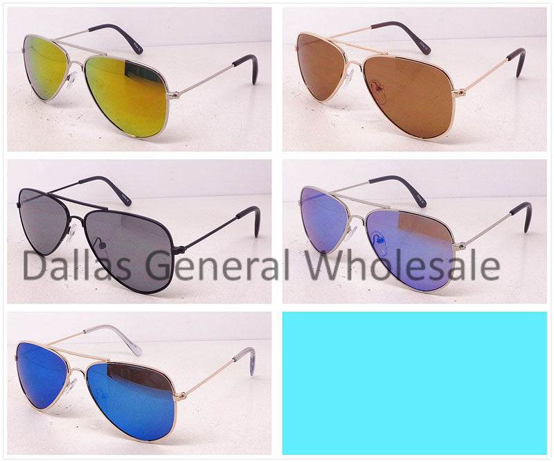 Kids Metal Frame Aviator Sunglasses Wholesale