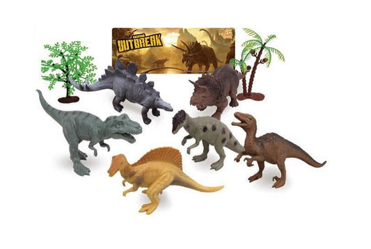 8 PC Miniature Dinosaurs Play Set Wholesale MOQ 12