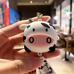 Cow keychain front view