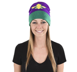 Buy MARDI GRAS FLEUR DE LIS BEANIE HAT in Bulk