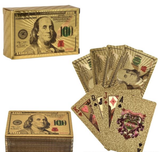 Buy MINI GOLD FOIL $100 BILL PLAYING CARDS in Bulk