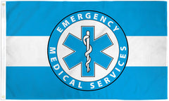 Buy EMS EMERGENCY MEDICAL WHITE LINE 3 X 5 FLAG Bulk Price