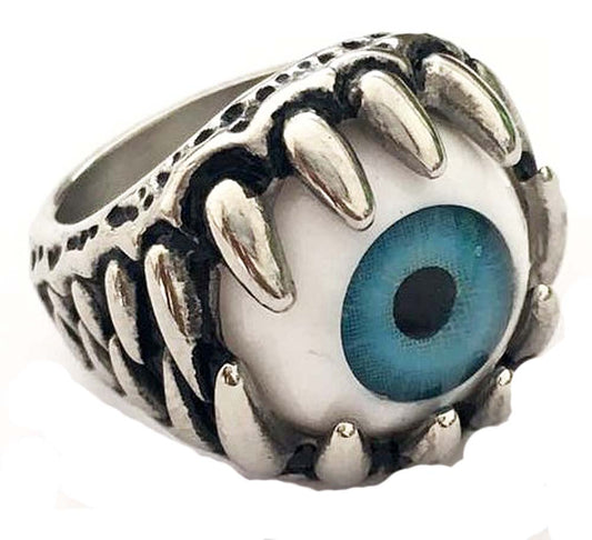 Wholesale EYE BALL STAINLESS STEEL BIKER RING ( sold by the piece )