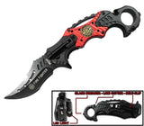 Buy FIRE FIGHTER FOLDING KNIFE WITH RING Bulk Price
