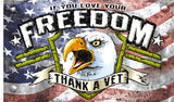 Buy FREEDOM THANK A VET DELUXE 3 X 5 FLAG Bulk Price