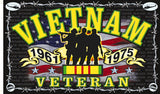 Wholesale VIETNAM VETERAN SOLDIERS DELUXE 3 X 5 FLAG ( sold by the peice )