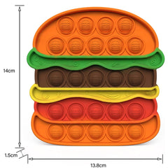 Dimensions Of Burger Pop It Fidget Toy