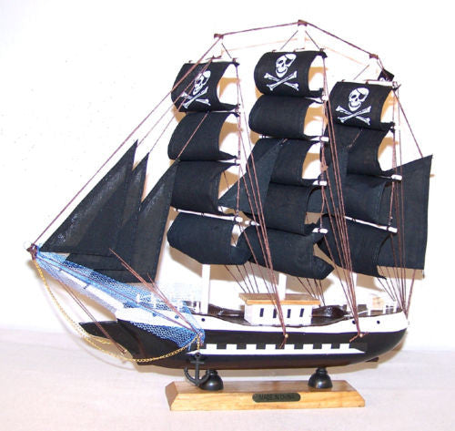 Buy WOODEN 13 INCH PIRATE SHIP *- CLOSEOUT $ NOW $7.50 EABulk Price