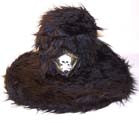 Buy FUZZY TALL ROCK AND ROLL TOP HAT WITH SKULLBulk Price