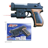 Wholesale 5.6" BLACK AND BROWN PLASTIC AIRSOFT BB GUN WITH LASER