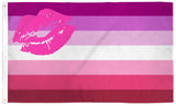 Buy LIPSTICK KISS LESBIAN RAINBOW PRIDE3 X 5 FLAG Bulk Price