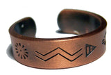 Buy PURE HEAVY COPPER STYLE # D NATIVE SYMBOLS RING Bulk Price