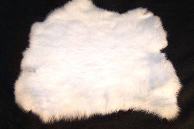 Wholesale WHITE NATURAL RABBIT SKIN PELT (Sold by the piece or dozen )