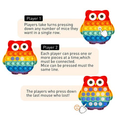 How To Play Rainbow Owl Pop It Fidget Toy