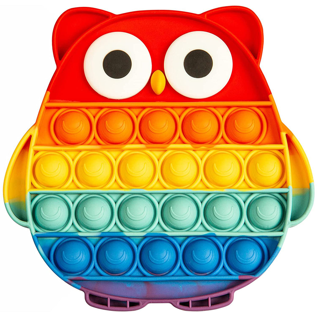 Rainbow Owl Pop It Fidget Toy