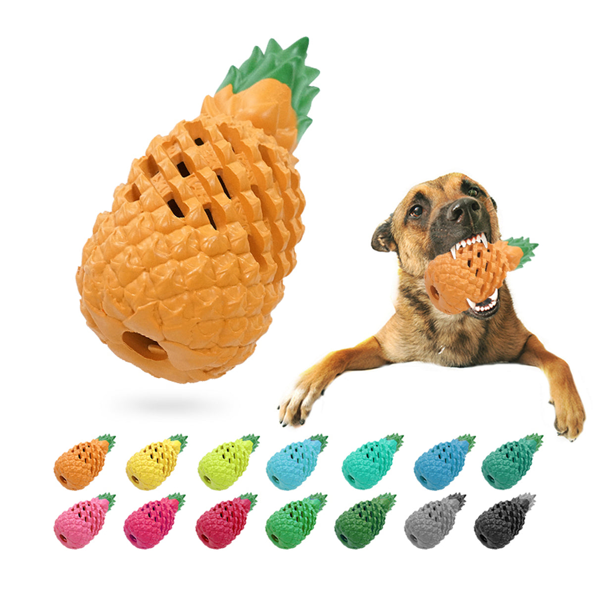 Pineapple Dog Treat Toys for Pet Teeth Cleaning
