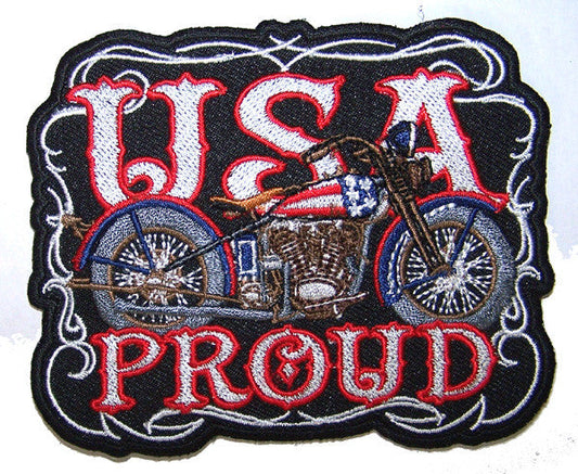 Buy USA MOTORCYLE PROUD EMBROIDERED PATCHBulk Price
