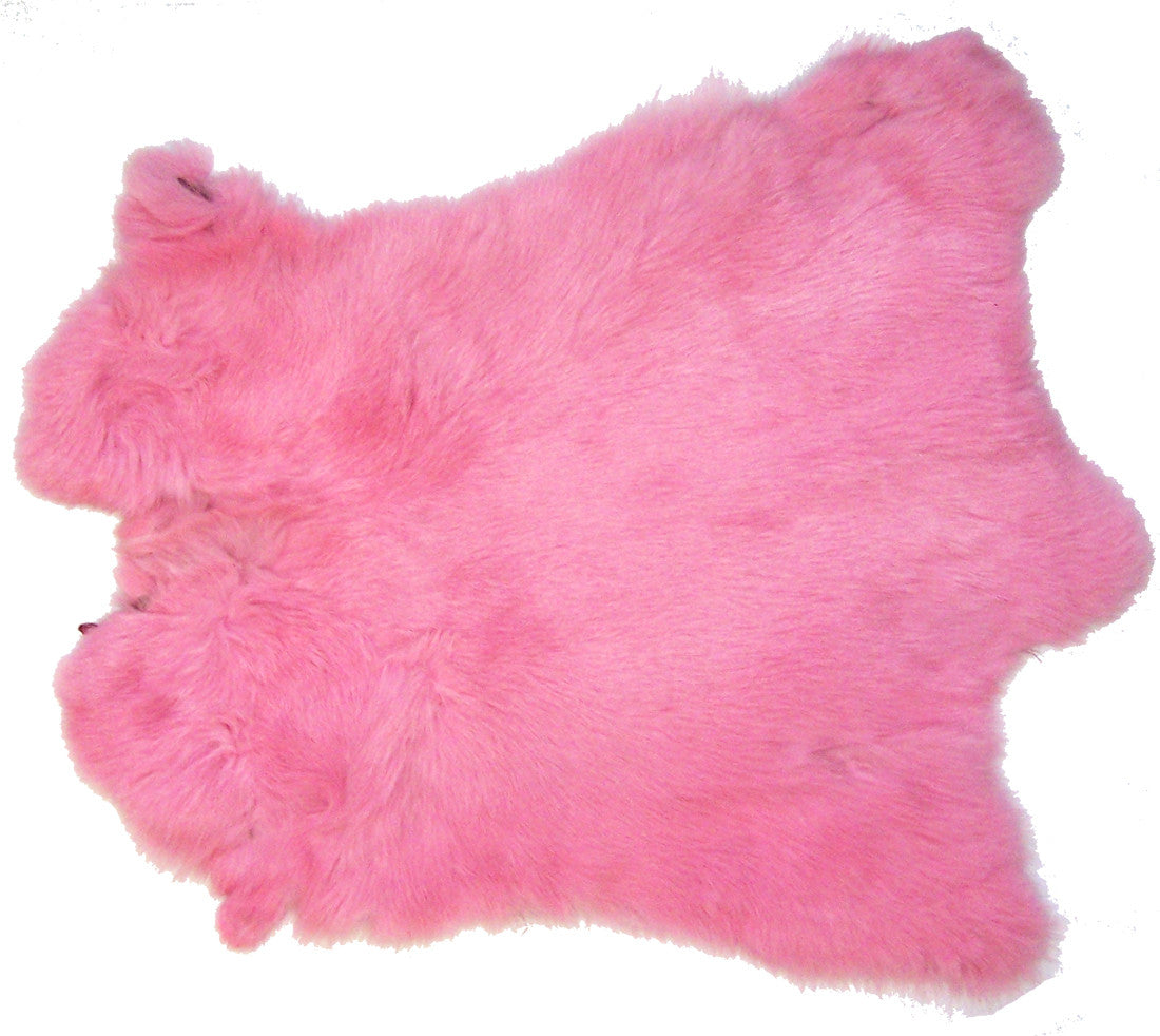 Buy LIGHT PINK DYED COLOR RABBIT SKIN PELTBulk Price