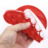 Red Santa Gloves Pop it Fidget Toys