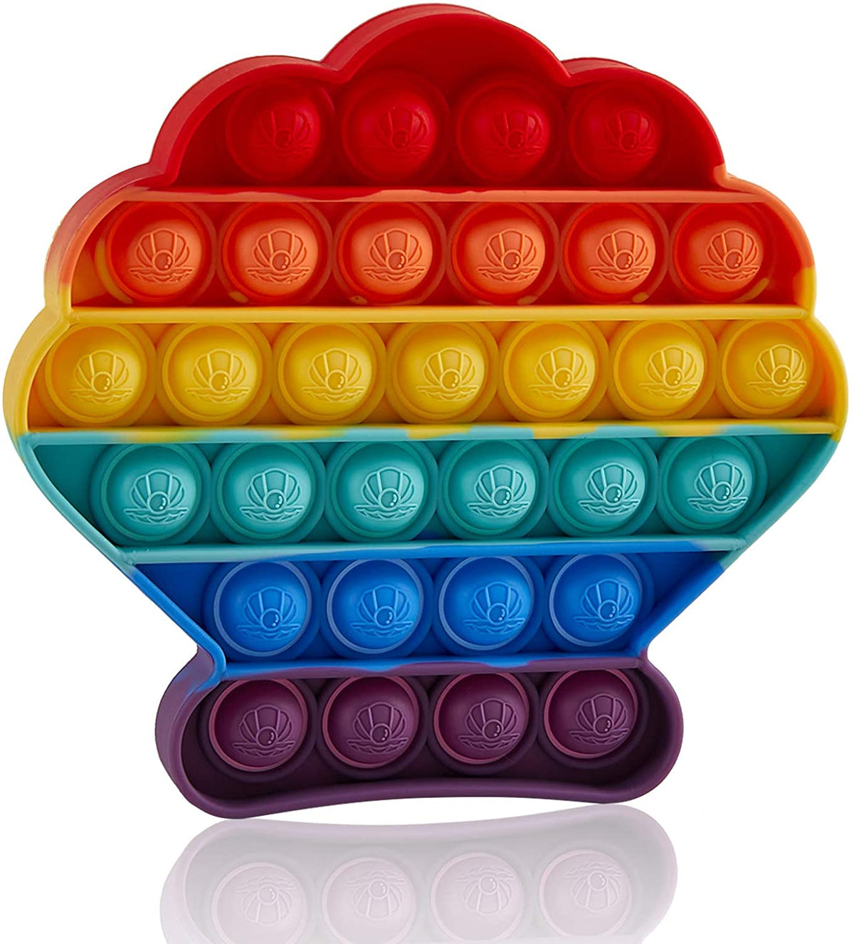 Rainbow Seashell Pop it Fidget toys