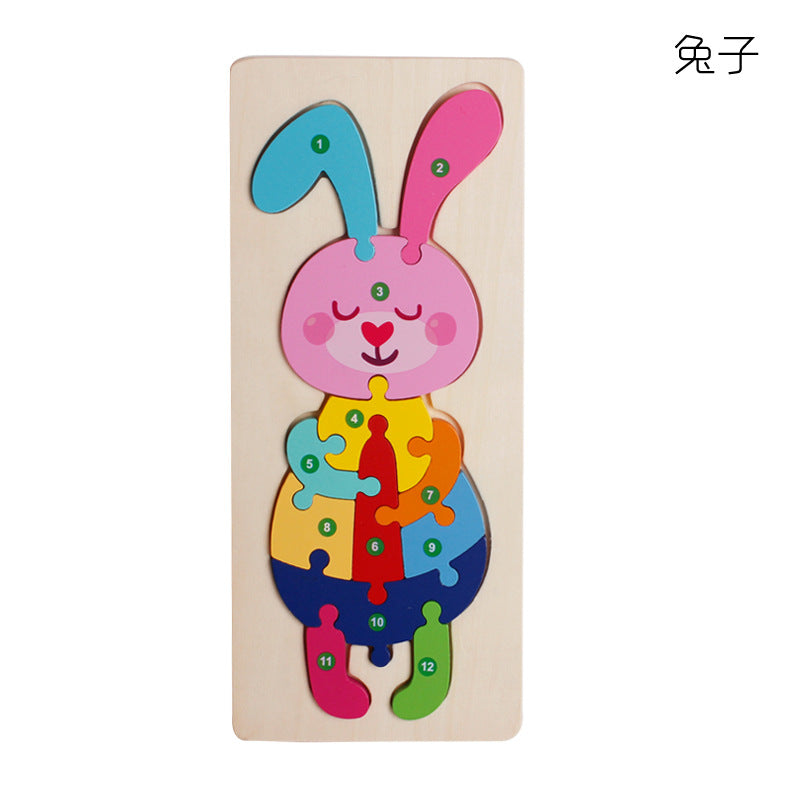Montessori Educational Wooden Puzzle For Kids - Promote Learning Through Play