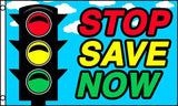 Wholesale STOP SAVE NOW 3 x 5 FLAG ( sold by the piece )