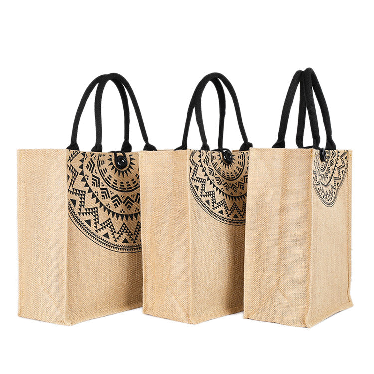 Jute Tote Eco-Friendly Burlap Bag With Handles Multipurpose
