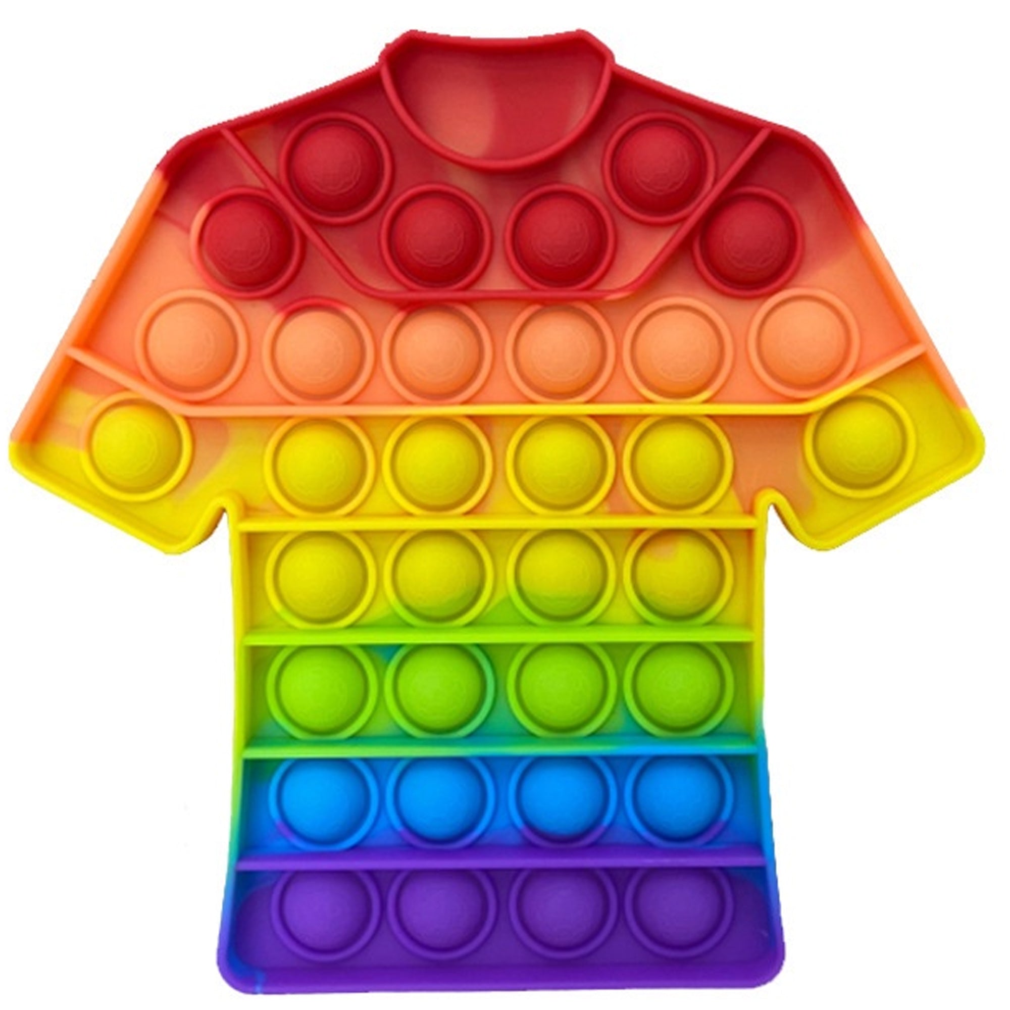 Rainbow T- shirt Pop It Fidget Toy 